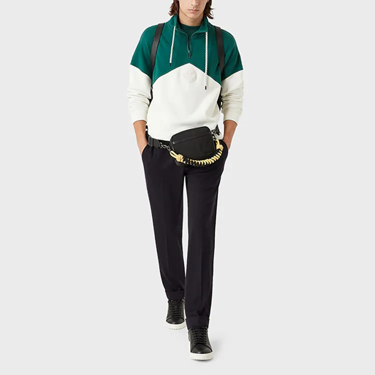 EMPORIO ARMANI SS22 Sweatshirt Men's White Green-1