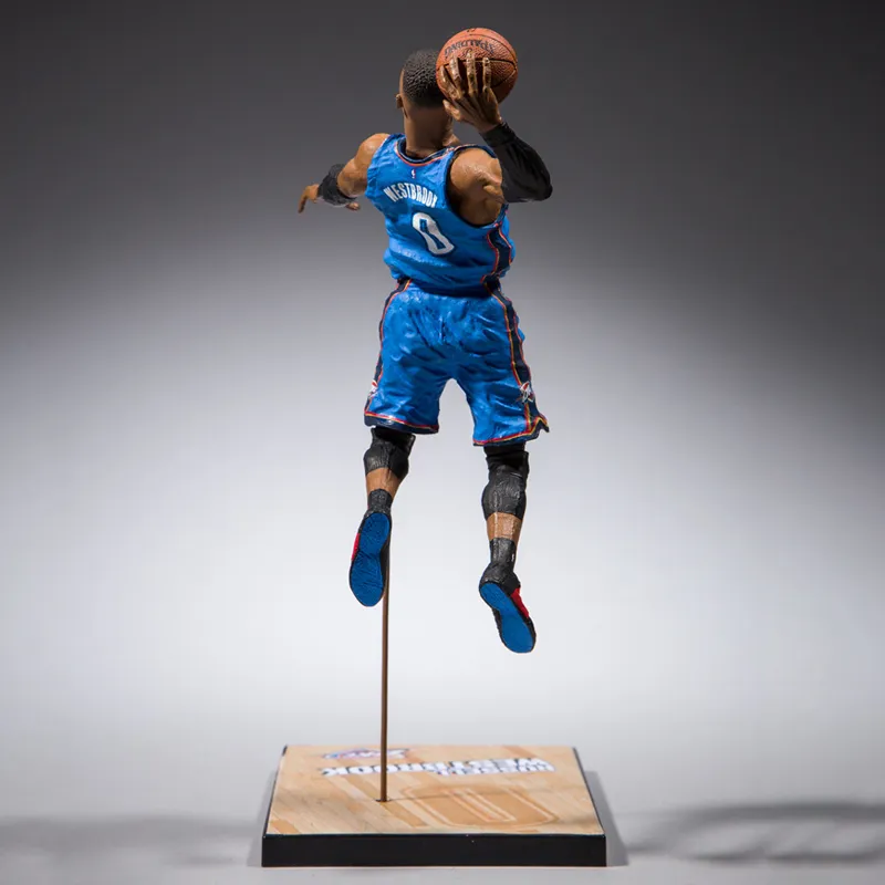 McFARLANE NBA Player Maikfan NBA Collection 2K19 #1, Russell Westbrook Scale Figures-4