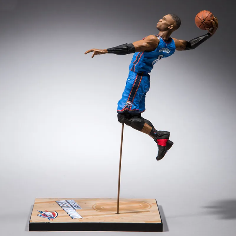 McFARLANE NBA Player Maikfan NBA Collection 2K19 #1, Russell Westbrook Scale Figures-5
