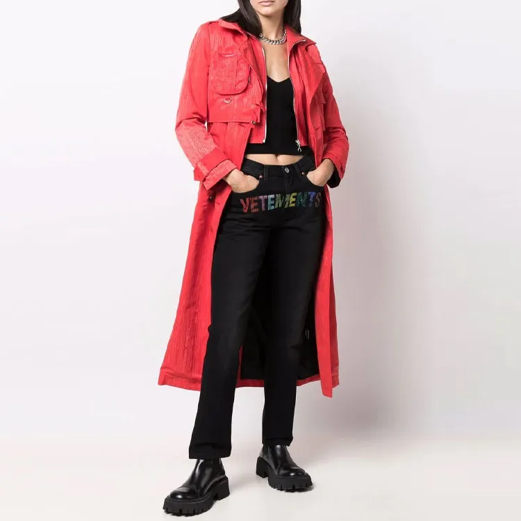 Vetements Jeans Women's Black-1