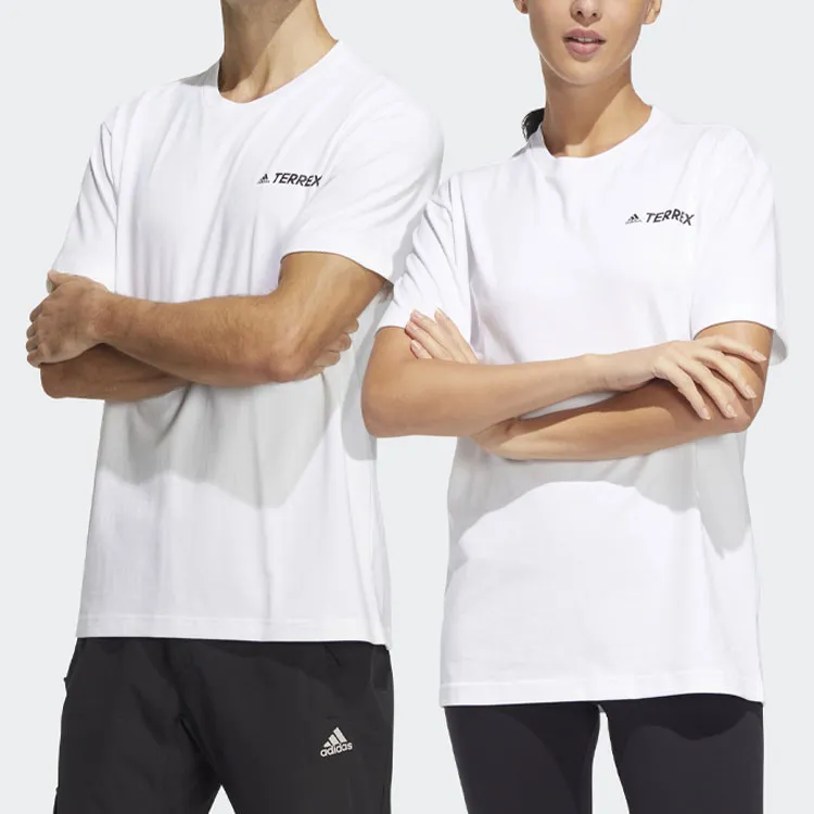 Adidas T Shirts Unisex White-1