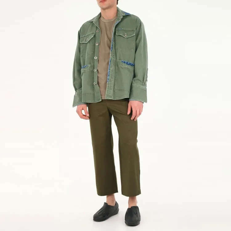 GREG LAUREN Shirts Men Army Green-2