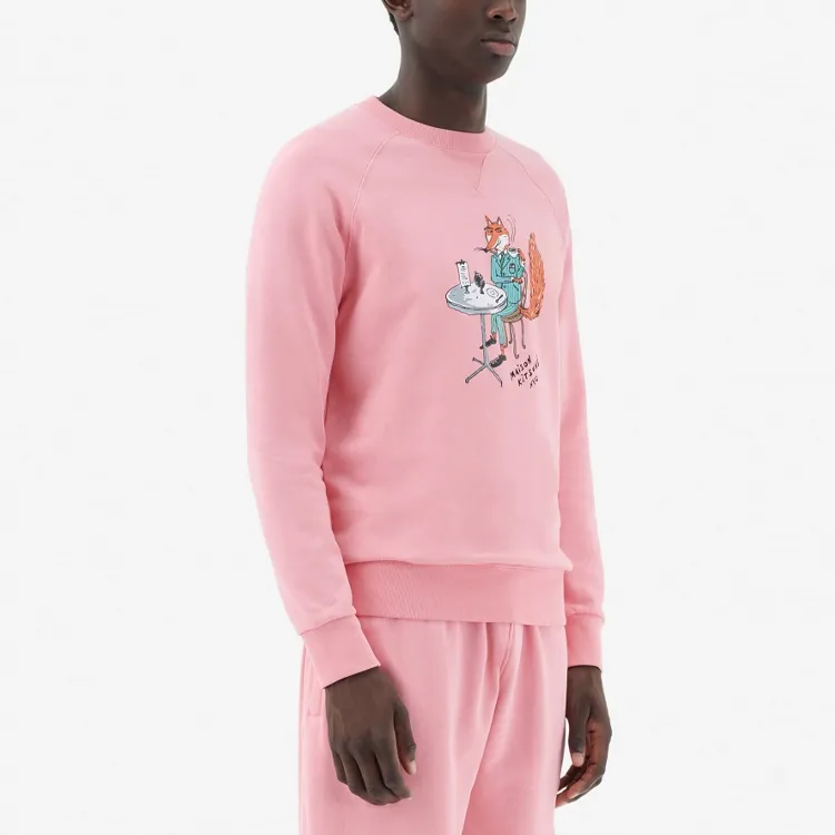 Maison Kitsune Sweatshirts Men Pink-3