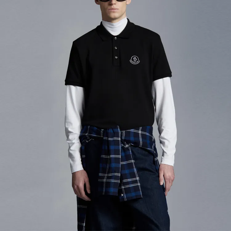 Moncler SS22 Polo Shirt Men's Black-1