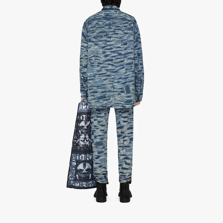 Givenchy Denim Jackets Men Blue-2