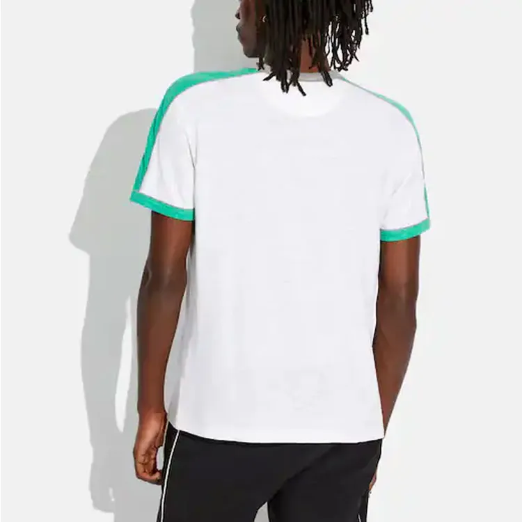 COACH T Shirt Men's White & Green-2