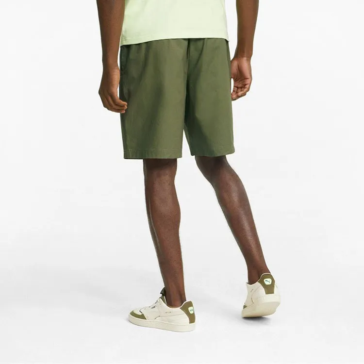 PUMA Casual Shorts Men Dark Moss Green-4