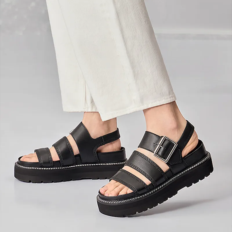 Clarks Stylish Sandals Women's Black-3