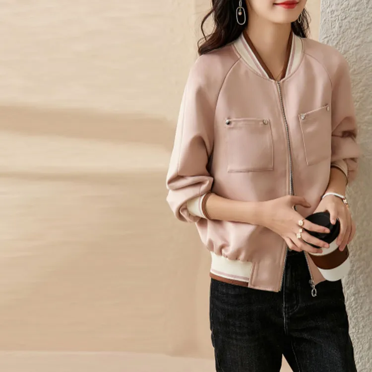 OUNIXUE Jackets Women's Pink-1