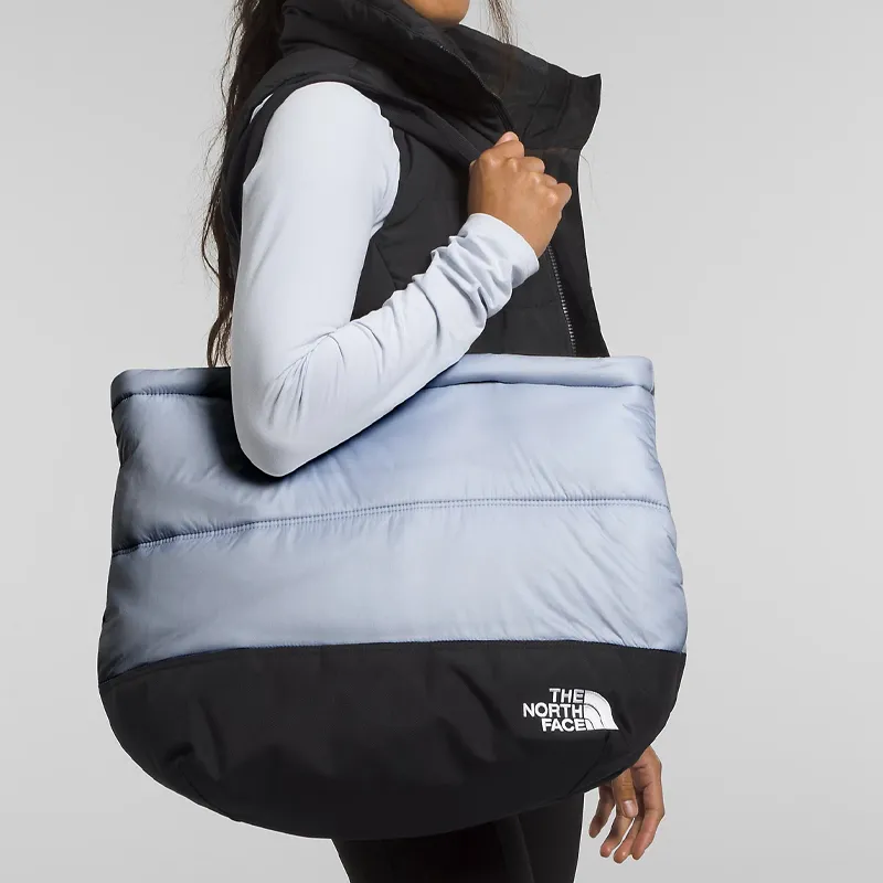 THE NORTH FACE Recyclable Warm Material Tote Bag Shopping Bag Handbag Regular Unisex Gray/Black-4