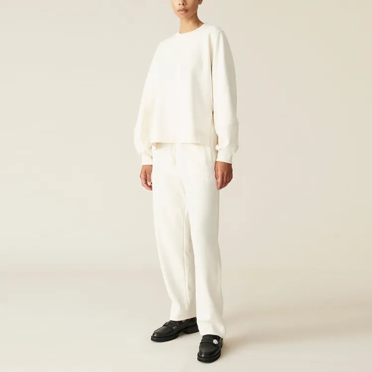 GANNI Sweatshirts Women's Ecru-3