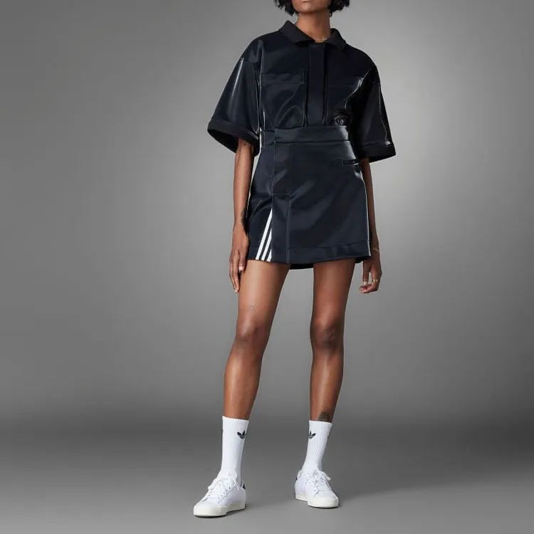 Adidas Blue Version High Shine Skirt Black-3