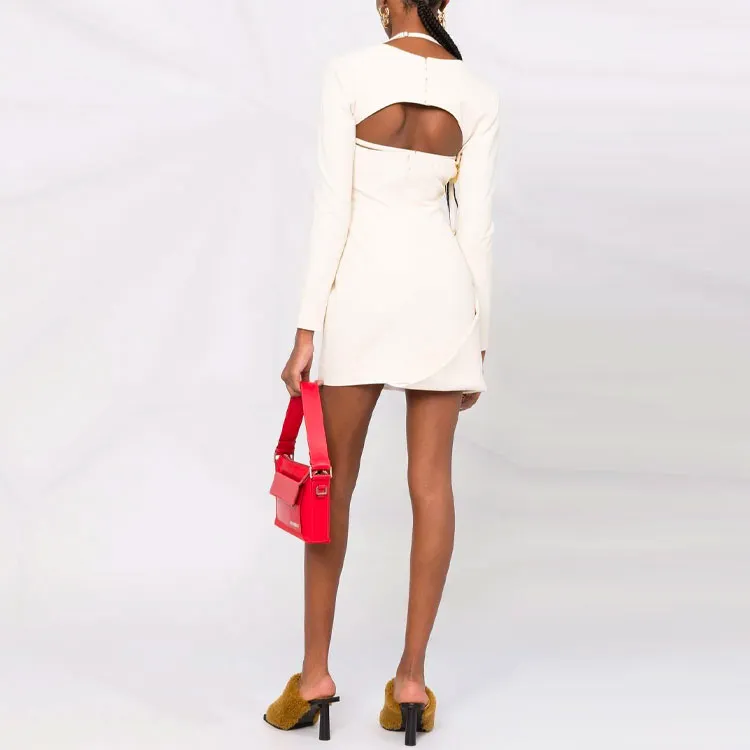 Jacquemus Long Sleeved Dress Women's White-2