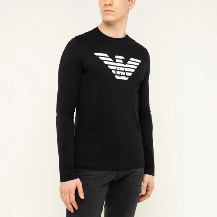 EMPORIO ARMANI T Shirts Men Black-2