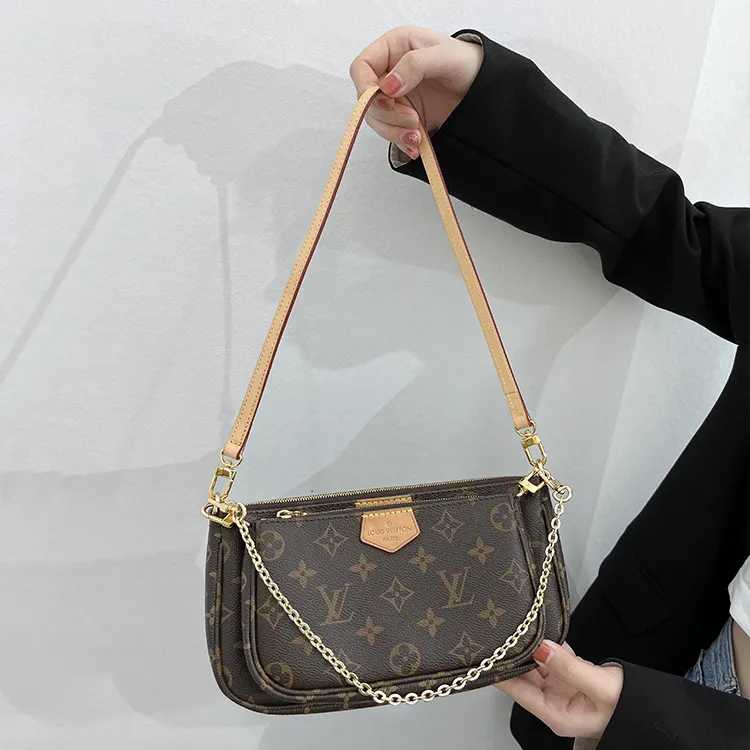 Luxury Care Artisan Workshop Metal Cow Leather Bag Accessory Bag Strap Women's Gold-6