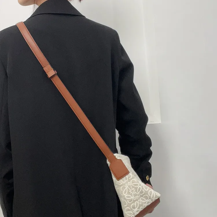 Luxury Care Artisan Workshop Imported Microfiber Bag Accessory Bag Strap Women's Brown-5