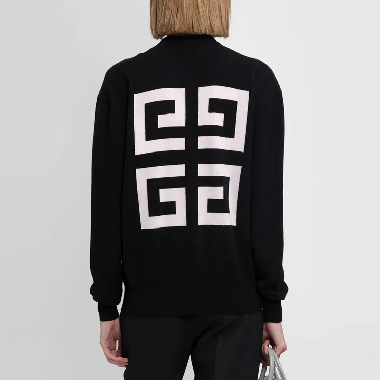 Givenchy 4G Cashmere Sweater 'Black/Pink'-3