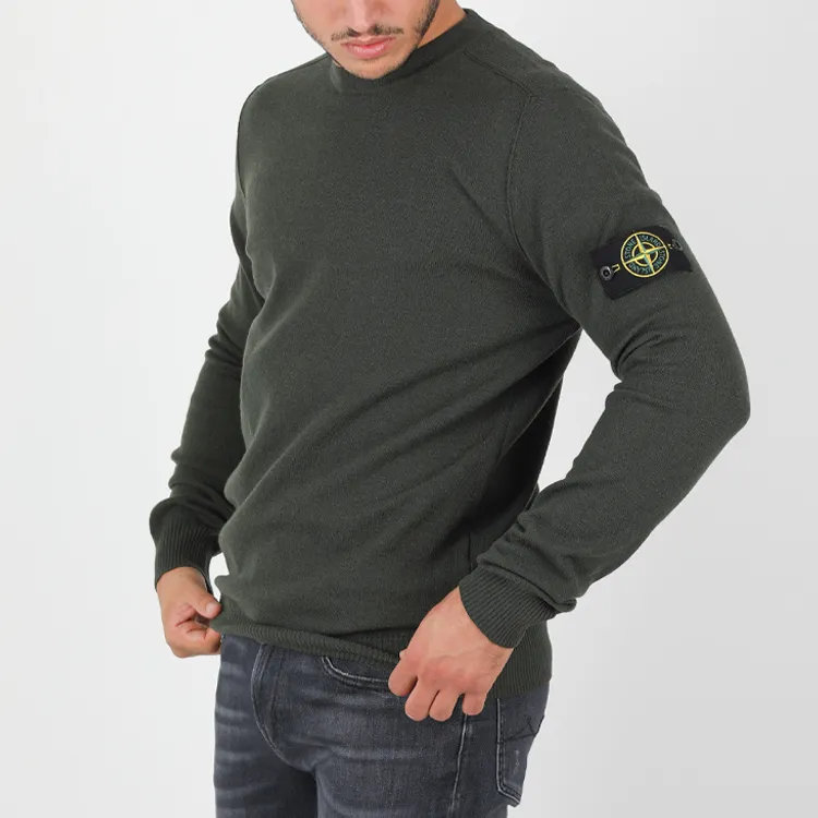 STONE ISLAND Sweaters Men Green Musk-2