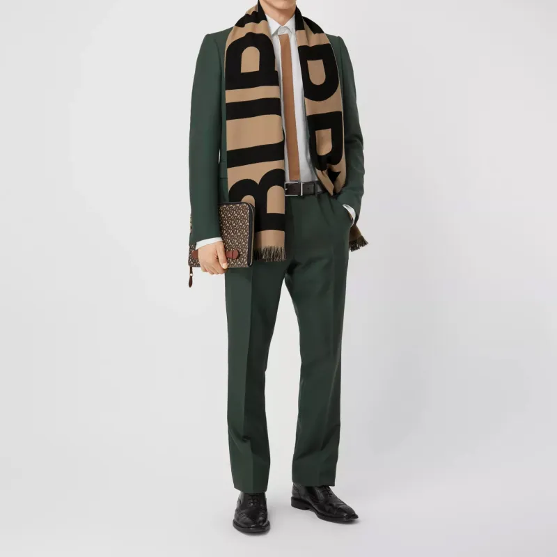 Burberry Wool Knit Scarves Unisex-6