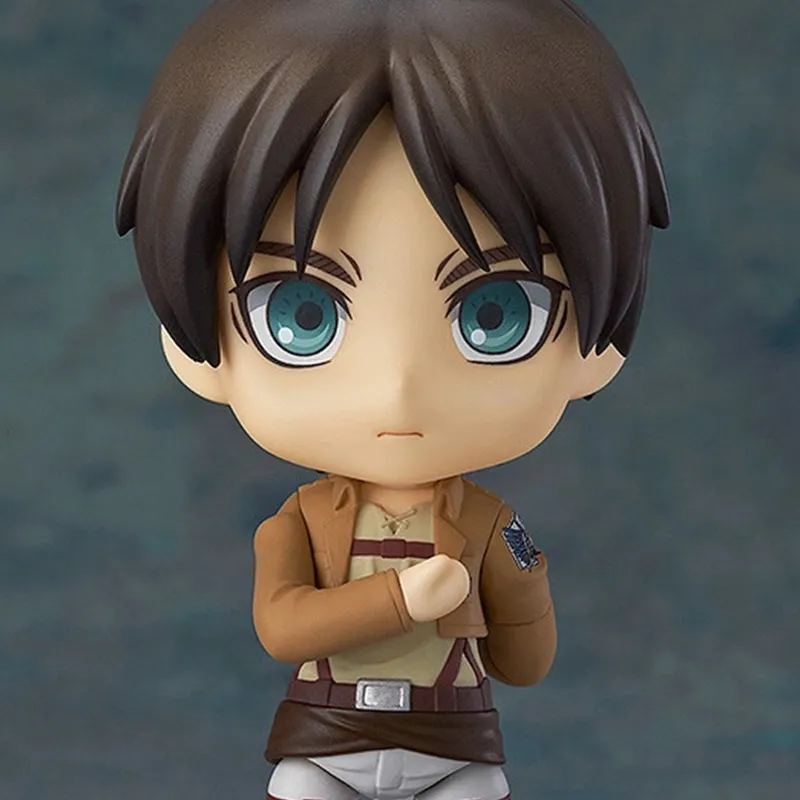 GSC Clay Figure No.1380 Attack On Titan Eren Yeager Survey Corps Chibi Figures 10cm-1