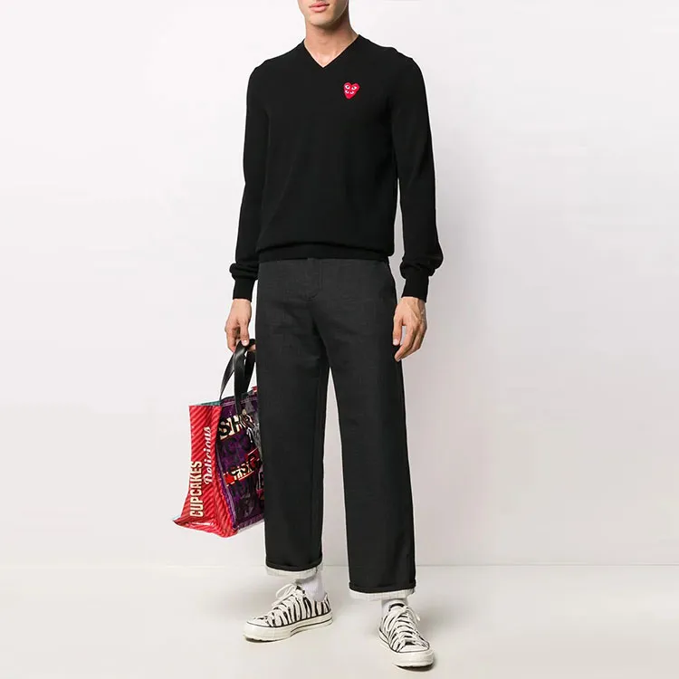 CDG Play Sweaters Men Black-2