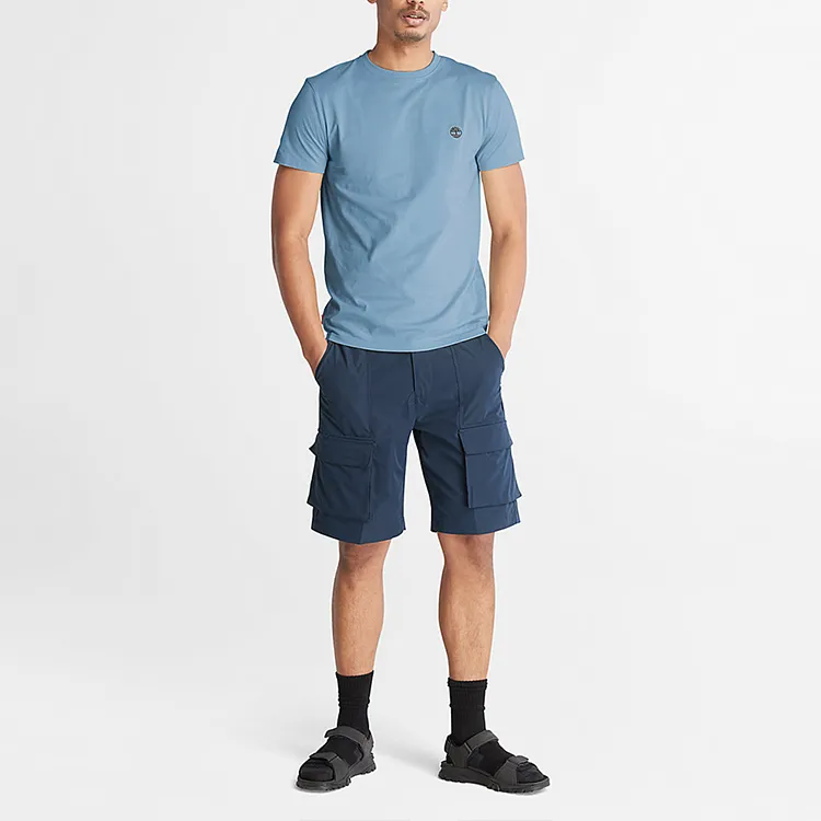 Timberland T-Shirts Men Sky Blue-1