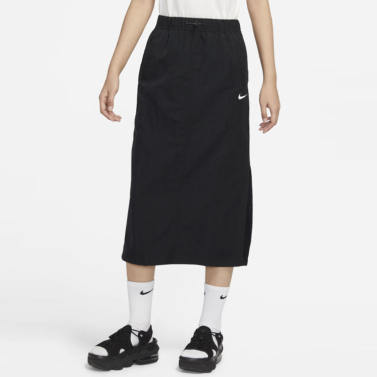 Nike Sportswear Essential Casual Long Skirt Black XL - POIZON