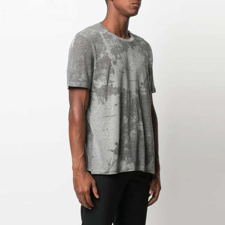 SAINT LAURENT Rive Gauche Devore T Shirt-1