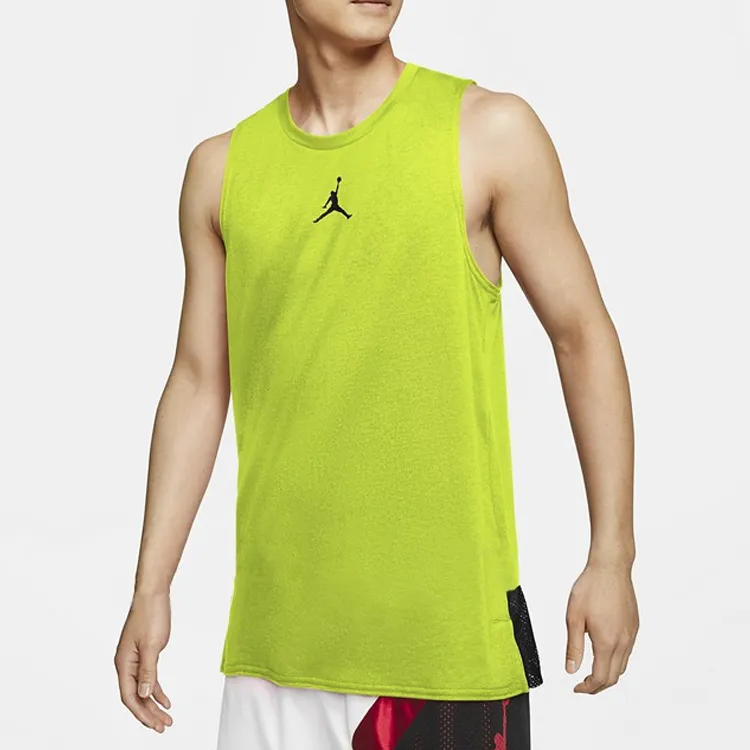 Jordan Tank Tops Men's Neon Yellow-2