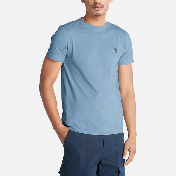 Timberland T-Shirts Men Sky Blue-4