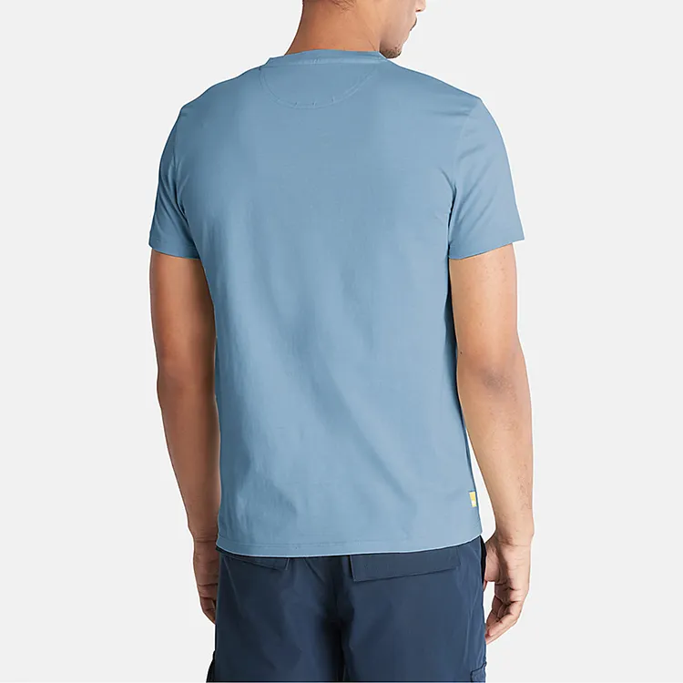 Timberland T-Shirts Men Sky Blue-2