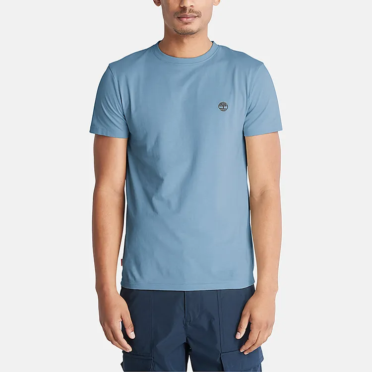 Timberland T-Shirts Men Sky Blue-3