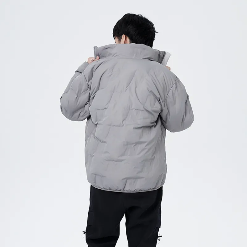 New Balance Down Jackets Men Gray-5