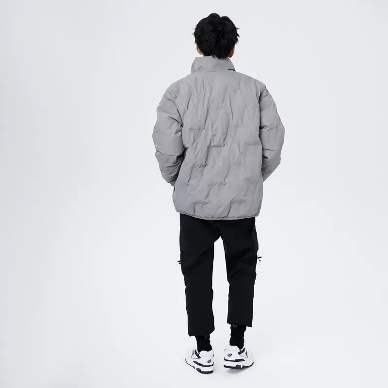 New Balance Down Jackets Men Gray-6