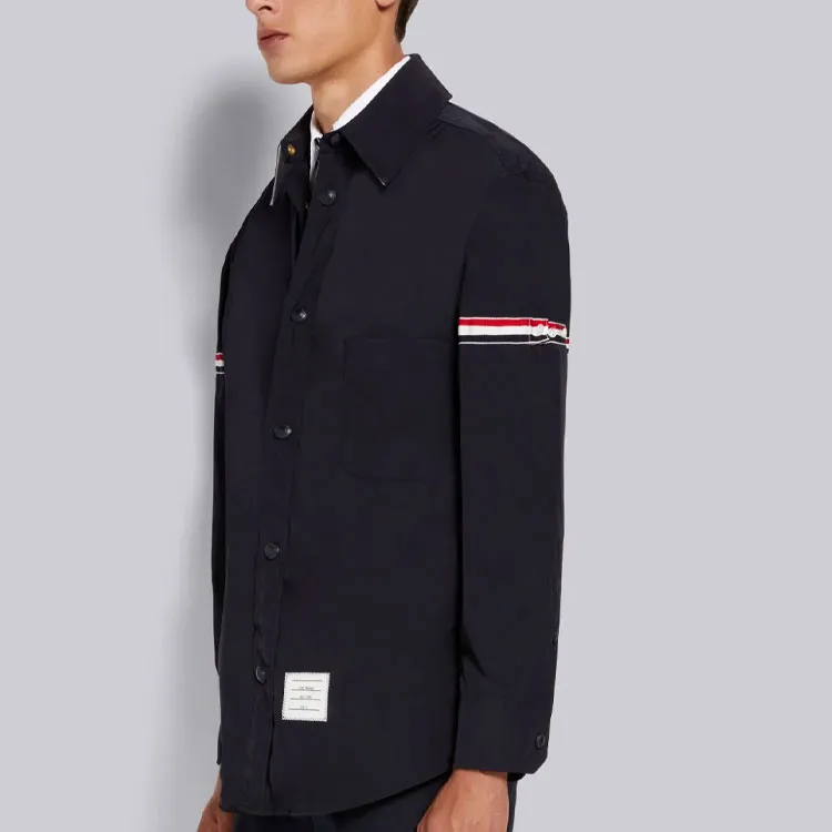 THOM BROWNE Jackets Men Dark Blue-2