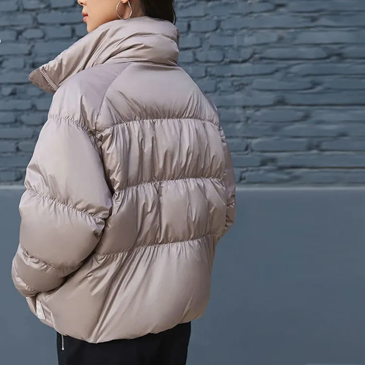 LINING Down Jackets Women's Gull Purple Gray-4
