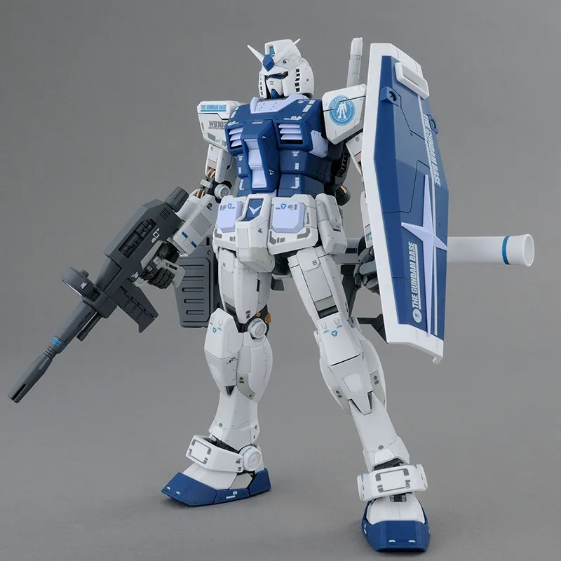 BANDAI First Gundam RX 78 MG 1/100 Mobile Suit Gundam RX 78 2 Gundam Base Color Scheme Model Kits 3.0 Version-6