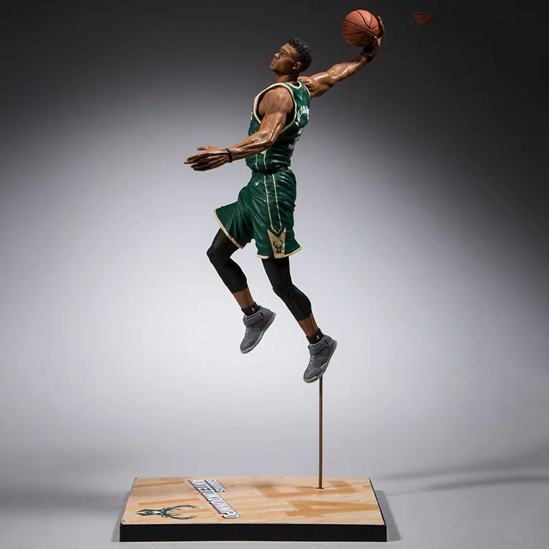 McFARLANE NBA Player Maikfan NBA Collection Nba 2k19 Giannis Antetokounmpo Scale Figures 17.7cm-4