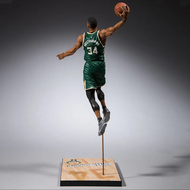 McFARLANE NBA Player Maikfan NBA Collection Nba 2k19 Giannis Antetokounmpo Scale Figures 17.7cm-2
