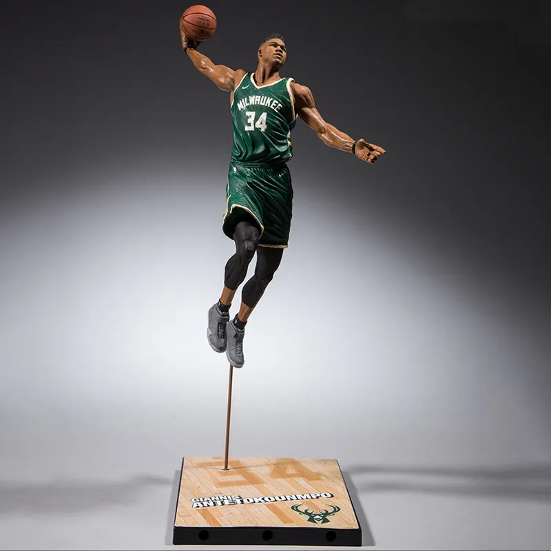 McFARLANE NBA Player Maikfan NBA Collection Nba 2k19 Giannis Antetokounmpo Scale Figures 17.7cm-3