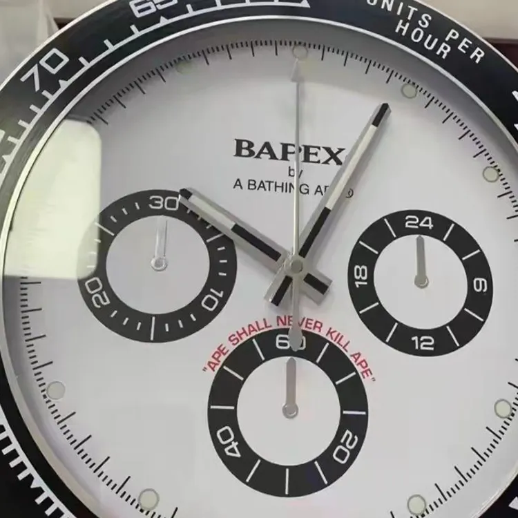 A BATHING APE Type 4 A BATHING APEx Wall Clock Black-2