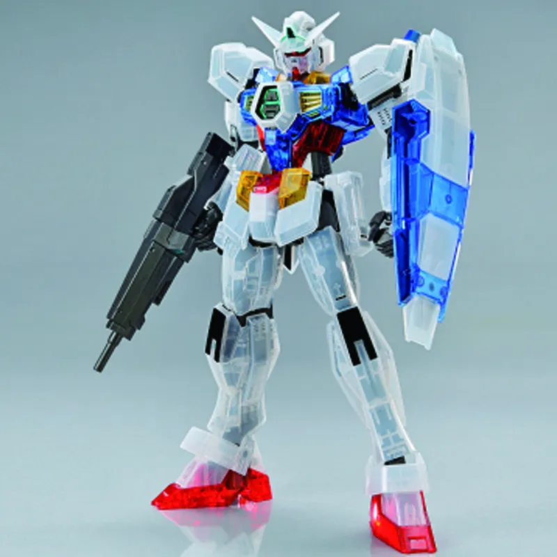BANDAI Gundam AGE Collection MG Gundam Base Limited Mobile Suit Gundam AGE 1 Transparent Custom Combination Model Kits-1