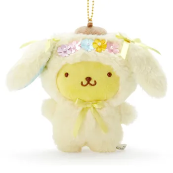 Sanrio Pompompurin Yellow Bunny Ears Styling Dolls Plush Pendant 16cm High Mainland Edition
