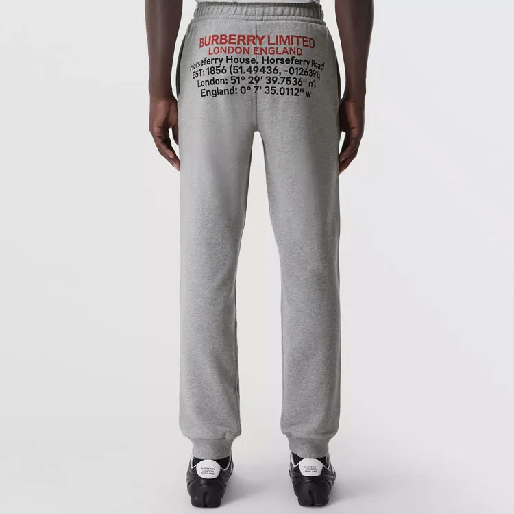Burberry Location Print Jogging Pants-4