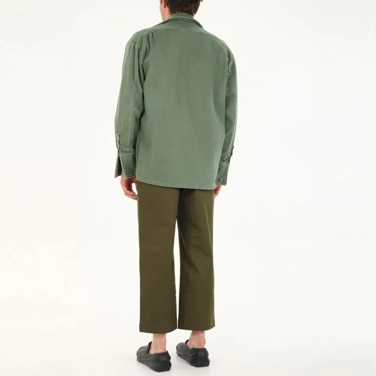 GREG LAUREN Shirts Men Army Green-1