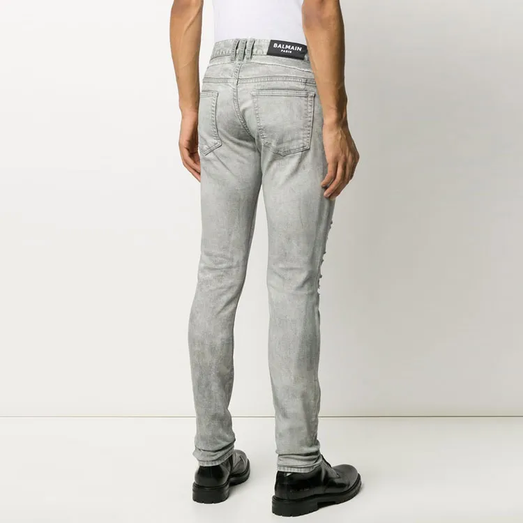 BALMAIN Jeans Men Gray-3