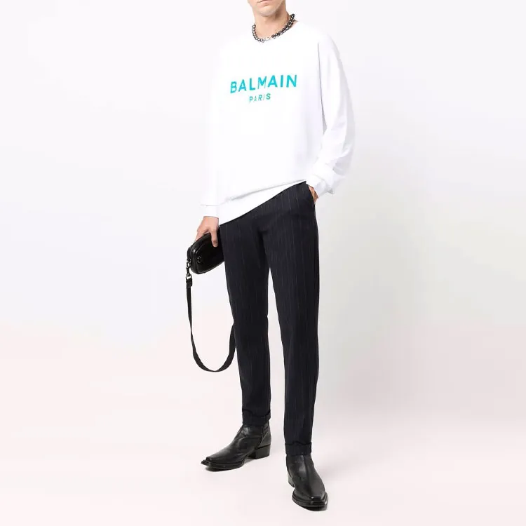 BALMAIN Sweatshirts Men White-2