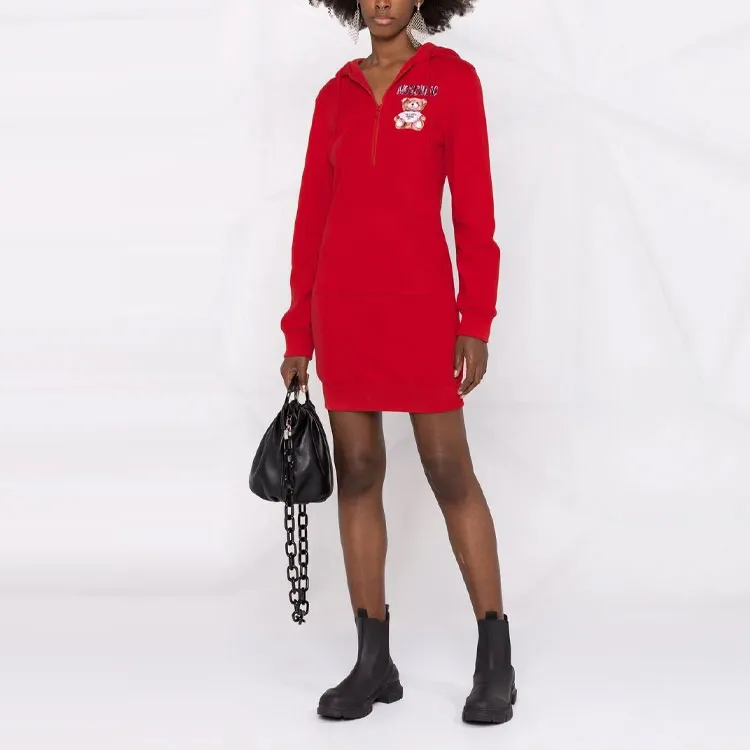 MOSCHINO Long-Sleeved Dresses Women's Red-2
