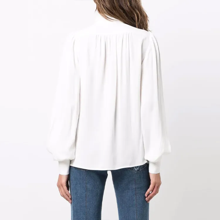 Elisabetta Franchi Foulard-scarf Crepe Shirt-3