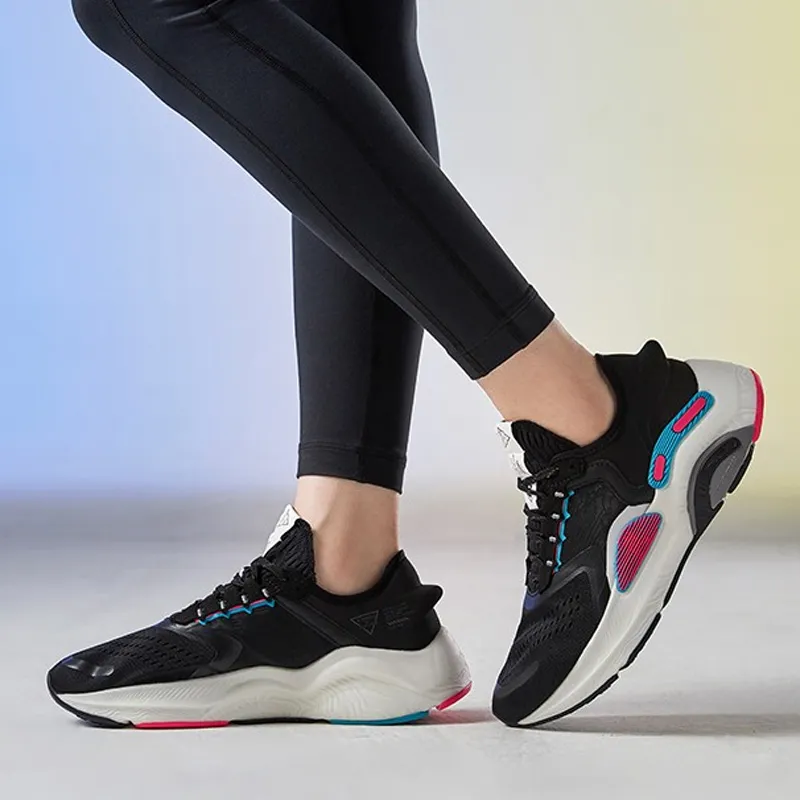 LiNing Arashi Plus Cushioning Rebound Low Top Running Shoes Women's Standard Black-5
